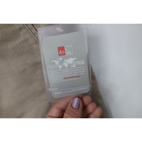 Deadstock Vintage 90s Y2K ES Skateboards Mens 34 Striped Skateboarding Shorts - Picture 9 of 16